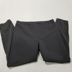 Eileen Fisher Pants Medium Ponte Stretch Ankle Zip Tapered Riding Slim Fit